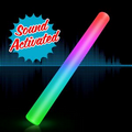 Blank Sound Activated Multi Color Light Up Flashing Cheer Stick